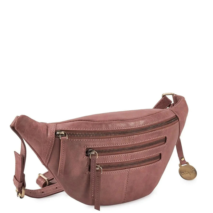 Style Cinta i støvet cognac. Absolut lækker kombineret bumbag / bæltetaske i en fantastisk lædertype - Octopus Denmark