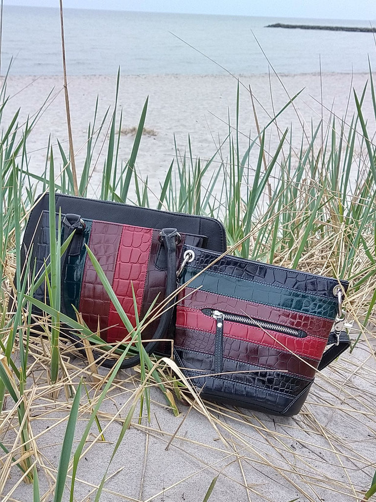 Tasker & bumbags i læder m. krokodille el. slangeprint Octopus Denmark