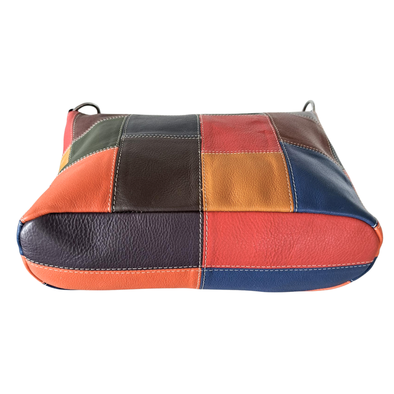Style Pisa i smukt mørk multifarve. Superfed og flot shopper til skulder og crossbody