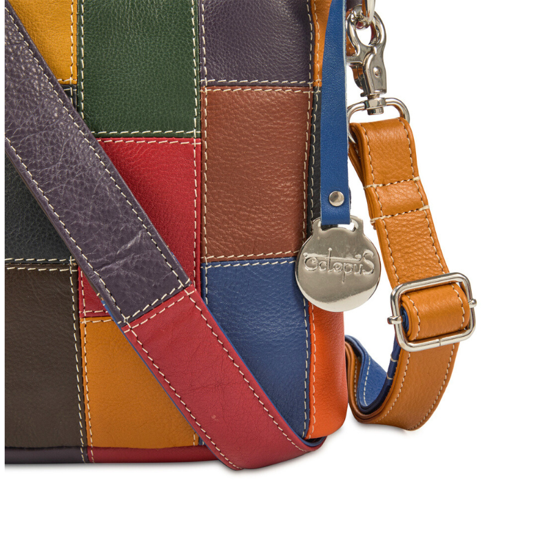 Style Olanda i smuk mørk multifarve. Superfed slingbag til skulder og crossbody Octopus Denmark