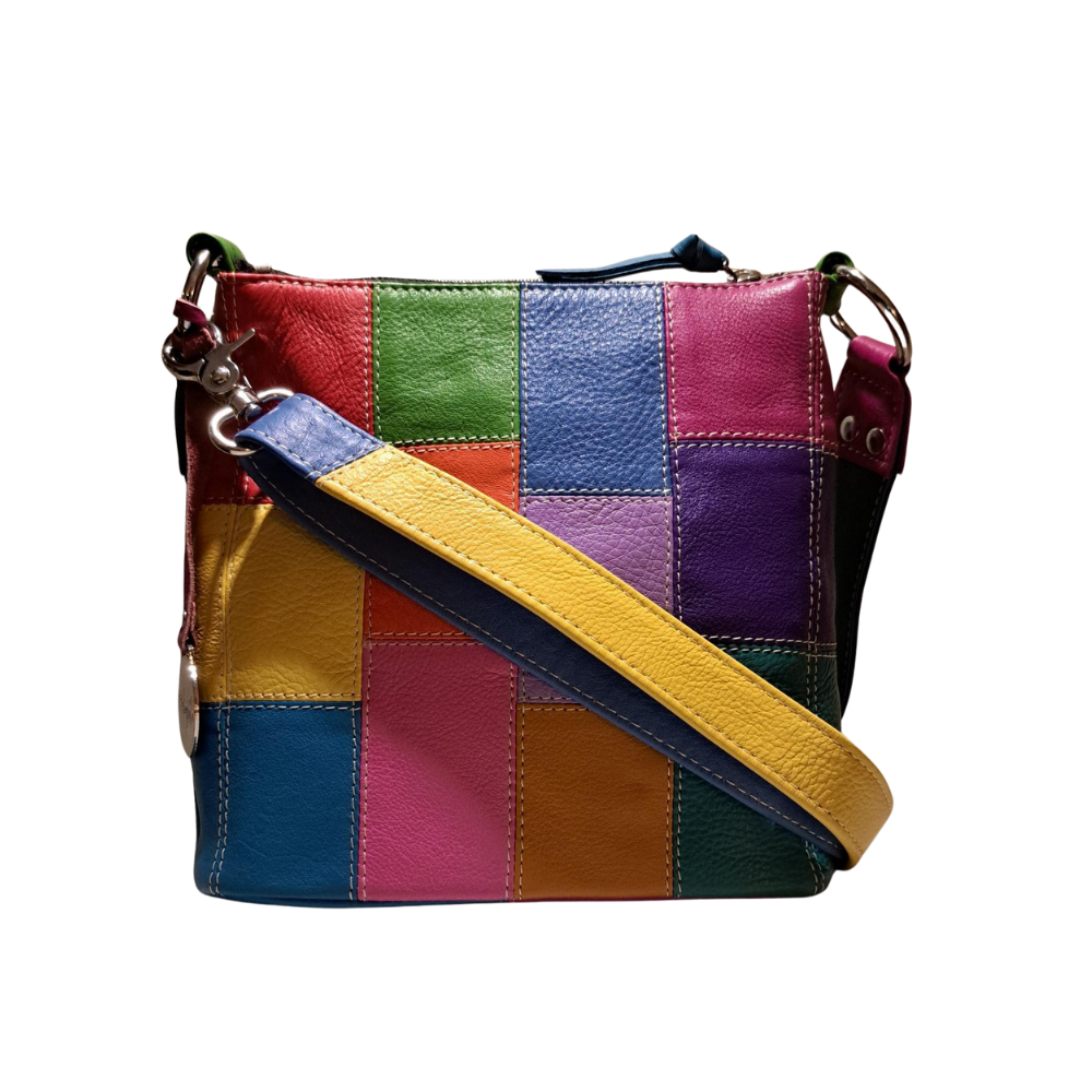  Style Quito i ny smuk multifarve. Superfed mindre slingbag til skulder og crossbody