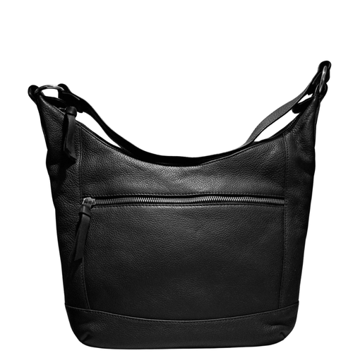 BEMÆRK: Kollektionsprøve. Style Palads i sort. Superlækker lædertaske til skulder og crossbody. Kun produceret i et stk. Octopus Denmark