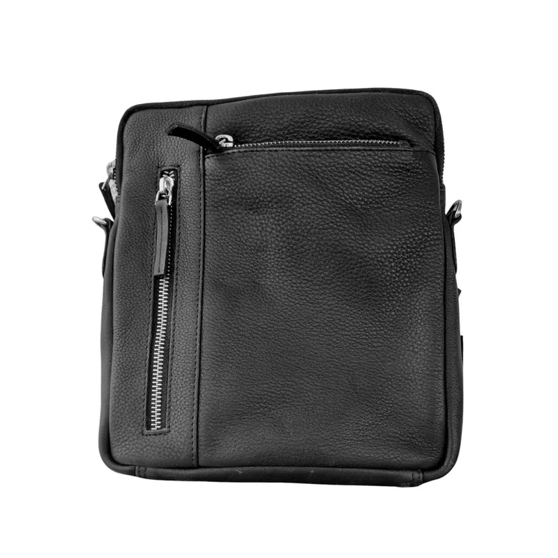BEMÆRK: Kollektionsprøve. Style Musk i sort læder  Cool slingbag, kun produceret i ét stk. Octopus Denmark
