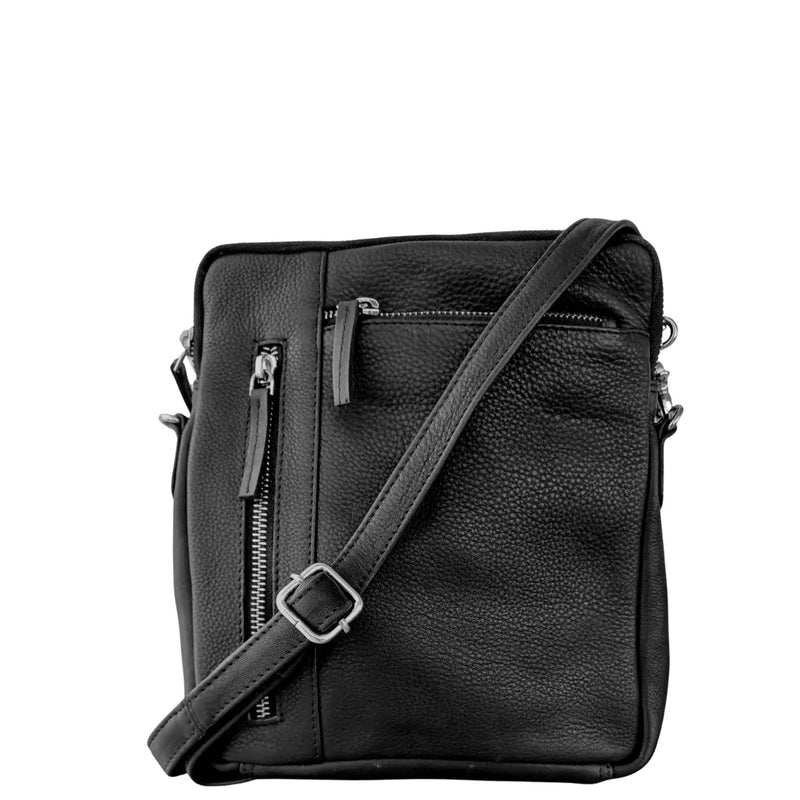 BEMÆRK: Kollektionsprøve. Style Musk i sort læder  Cool slingbag, kun produceret i ét stk. Octopus Denmark