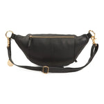 Style Norma i sort m. guld. Vidunderlig stor bumbag i læder m. masser af rum. Rolls-Royce modellen indenfor bumbags - Octopus Denmark