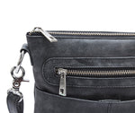 BEMÆRK: Kollektionsprøve Style Dakar i støvet sort. Smuk skulder- og crossbodytaske i læder i mellemstørrelse
