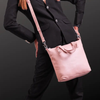 BEMÆRK: Kollektionsprøve. Style Mexico i ultraflot støvet rosa. Smuk feminin taske til hånd, skulder og crossbody i det blødeste kvalitetslæder