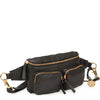 Style Nile i sort læder m. guld lynlås. Suveræn skulder,- crossbody & bumbag taske m. lynlåse i guld - Octopus Denmark