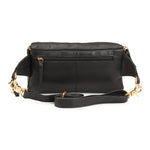 Style Nile i sort læder m. guld lynlås. Suveræn skulder,- crossbody & bumbag taske m. lynlåse i guld - Octopus Denmark