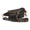 Style Nile i sort læder m. guld lynlås. Suveræn skulder,- crossbody & bumbag taske m. lynlåse i guld - Octopus Denmark