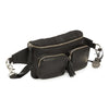Style Nile i sort læder m. guld lynlås. Suveræn skulder,- crossbody & bumbag taske m. lynlåse i guld - Octopus Denmark