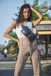 Style Nile i sort læder m. guld lynlås. Suveræn skulder,- crossbody & bumbag taske m. lynlåse i guld - Octopus Denmark