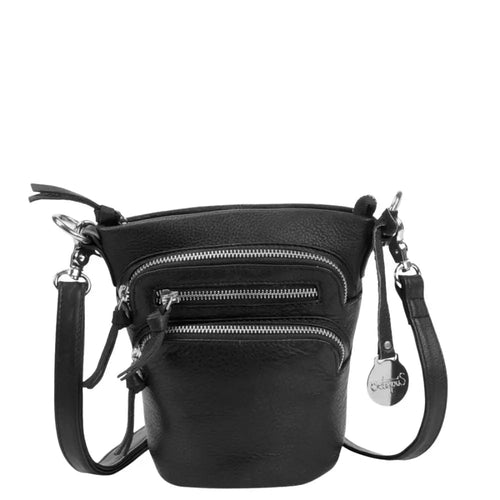 Style Nirvana i sort. Enestående og sublim bumbag, crossbody- og skuldertaske med mange rum og lommer - Octopus Denmark