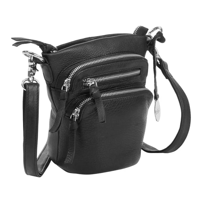 Style Nirvana i sort. Enestående og sublim bumbag, crossbody- og skuldertaske med mange rum og lommer - Octopus Denmark