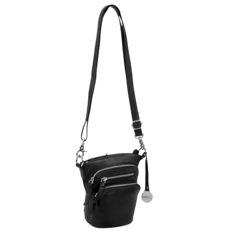 Style Nirvana i sort. Enestående og sublim bumbag, crossbody- og skuldertaske med mange rum og lommer - Octopus Denmark