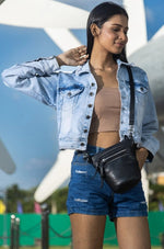 Style Nirvana i sort. Enestående og sublim bumbag, crossbody- og skuldertaske med mange rum og lommer - Octopus Denmark