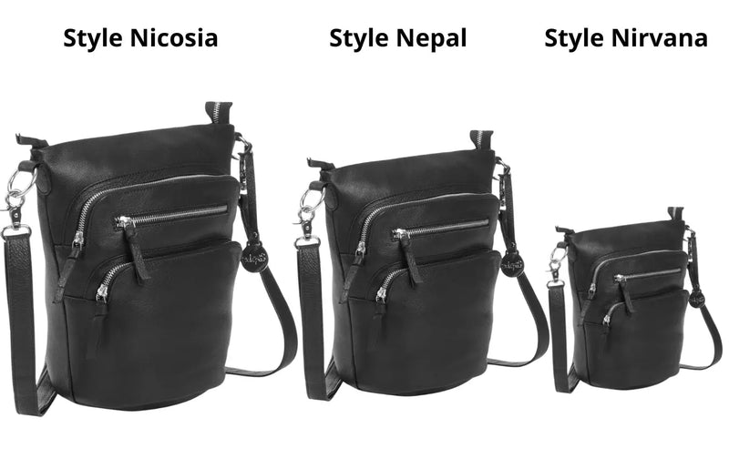 Style Nirvana i sort. Enestående og sublim bumbag, crossbody- og skuldertaske med mange rum og lommer - Octopus Denmark