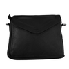 BEMÆRK: Kollektionsprøve. Style Pasadina skulder/crossbodytaske i sort læder med frontflap og masser af rum og lommer