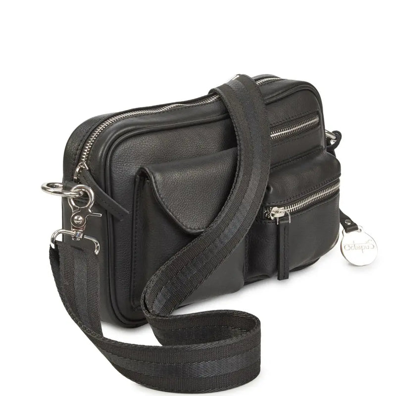 BEMÆRK: Kollektionsprøve. Style Olivia i sort med masser af rum og lommer. Suveræn skulder,- og crossbodytaske i flot læder Octopus Denmark