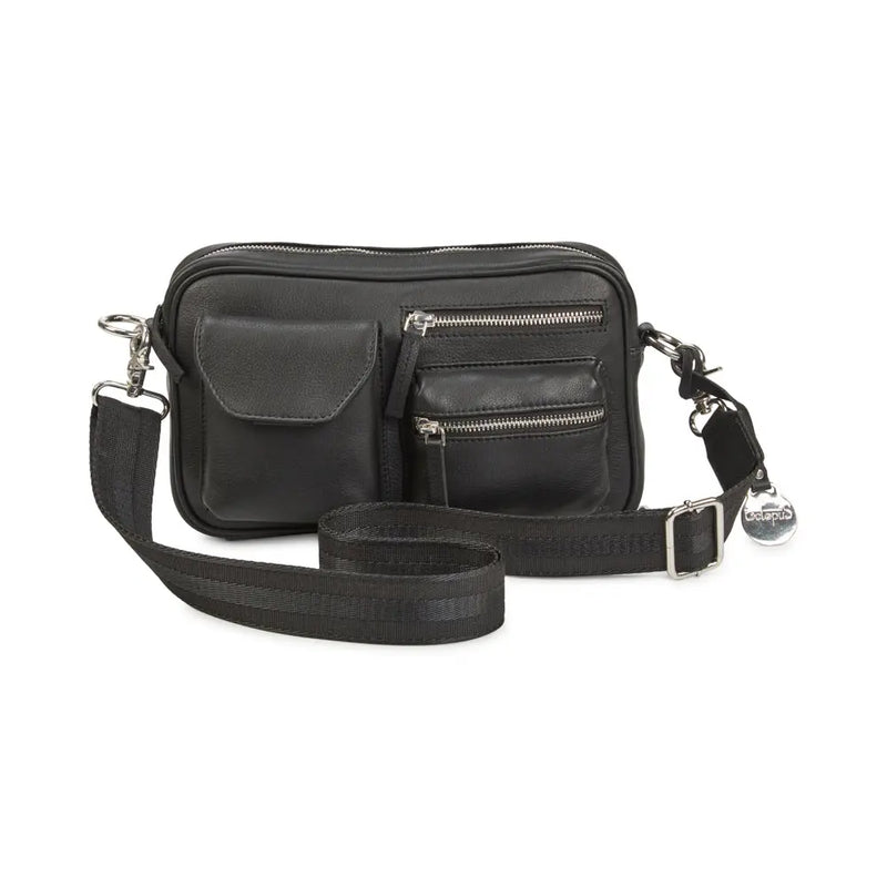 BEMÆRK: Kollektionsprøve. Style Olivia i sort med masser af rum og lommer. Suveræn skulder,- og crossbodytaske i flot læder Octopus Denmark