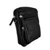 BEMÆRK: Kollektionsprøve. Style Orbit i sort m. sorte lynlåse. Fed unisex skulder- og crossbodytaske i flot kvalitetslæder Octopus Denmark