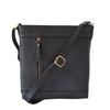 BEMÆRK: Kollektionsprøve. Style Pamala i smukt sort læder. Superlækker skulder- og crossbodytaske