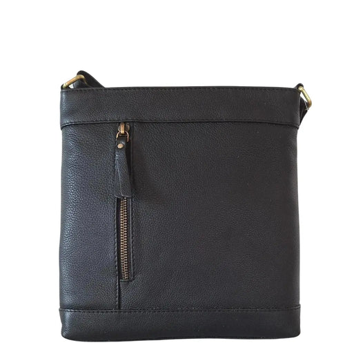 BEMÆRK: Kollektionsprøve. Style Pamala i smukt sort læder. Superlækker skulder- og crossbodytaske Octopus Denmark