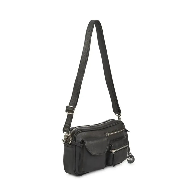 BEMÆRK: Kollektionsprøve. Style Olivia i sort med masser af rum og lommer. Suveræn skulder,- og crossbodytaske i flot læder - Octopus Denmark