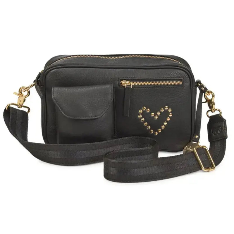 BEMÆRK: Kollektionsprøve. Style Olivia i sort med masser af rum og lommer. Suveræn skulder,- og crossbodytaske i flot læder - Octopus Denmark