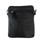 BEMÆRK: Kollektionsprøve. Style Orbit i sort med sølv. Perfekt unisex skulder- og crossbodytaske i smukt kvalitetslæder Octopus Denmark