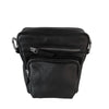 BEMÆRK: Kollektionsprøve. Style Orbit i sort med sølv. Perfekt unisex skulder- og crossbodytaske i smukt kvalitetslæder Octopus Denmark