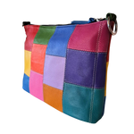 Style Quebec i smukt lys multifarve. Superfed og flot shopper til skulder og crossbody