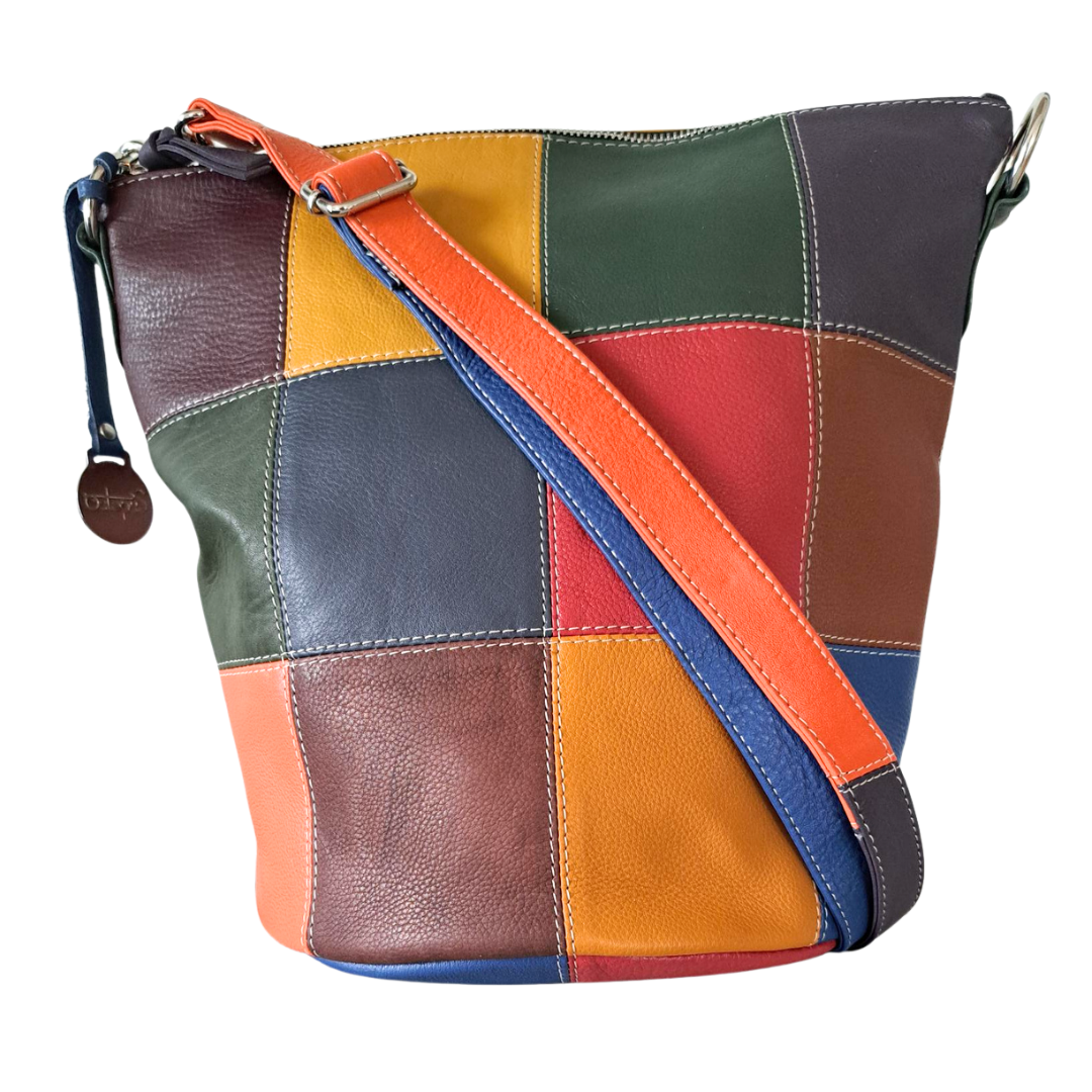 Style Quiz i smuk multifarve. Superfed og stor shopper til skulder og crossbody kreeret af kvalitetslæder i 12 farver