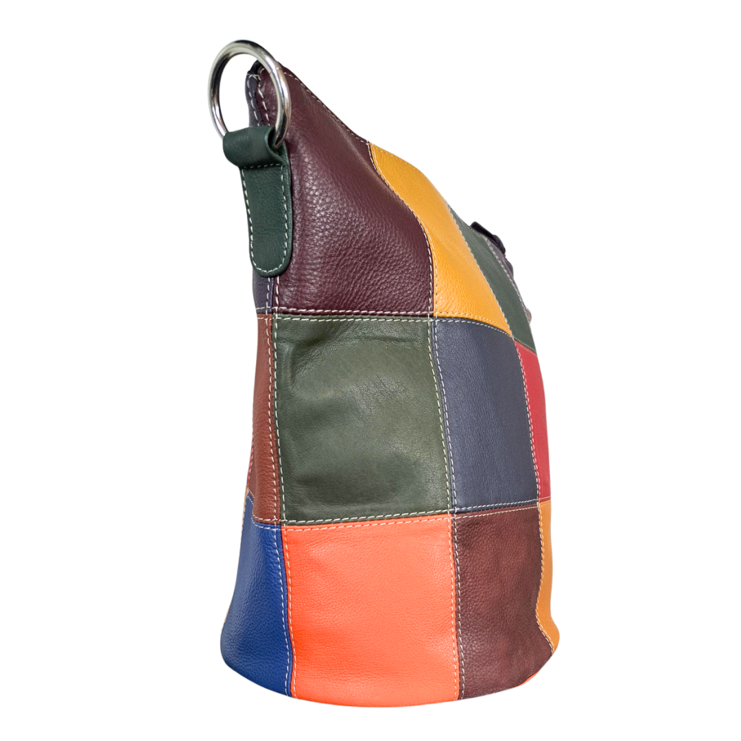  Style Quiz i smuk multifarve. Superfed og stor shopper til skulder og crossbody kreeret af kvalitetslæder i 12 farver