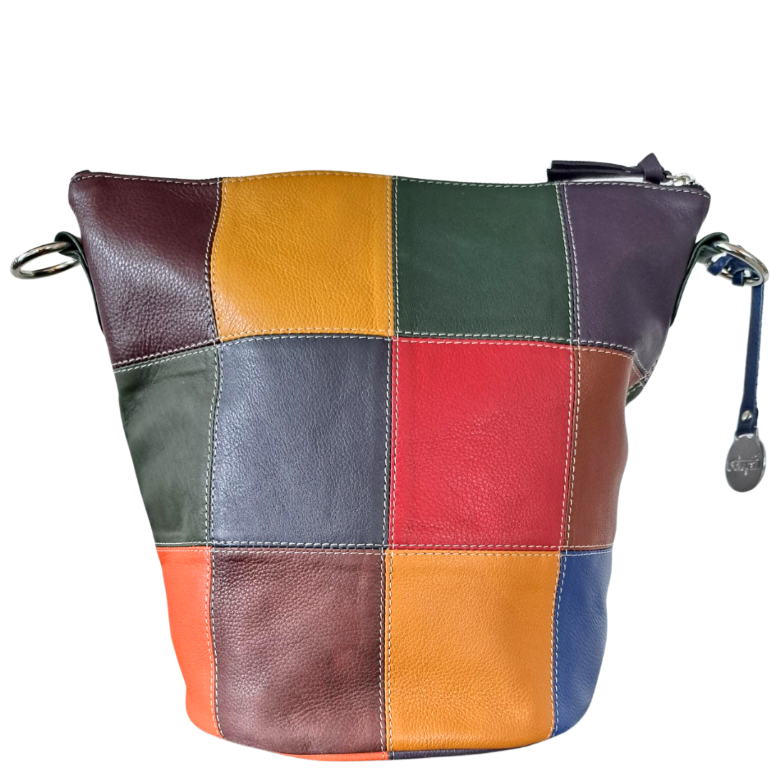  Style Quiz i smuk multifarve. Superfed og stor shopper til skulder og crossbody kreeret af kvalitetslæder i 12 farver