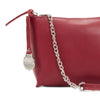 Style Drama i bordeaux rød. Mindre taske i læder med kombineret kæde & skindrem til skulderen Octopus Denmark