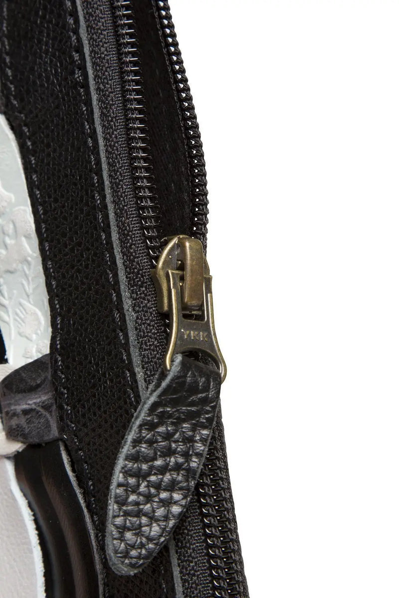 Style Elfa. Skøn skulder- crossbodytaske i håndflettet skind i sort/sølv Octopus Denmark