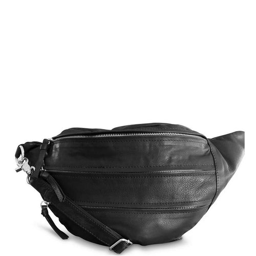 Style Feliz i sort. Super fed oversized bumbag / bæltetaske (unisex) Octopus Denmark