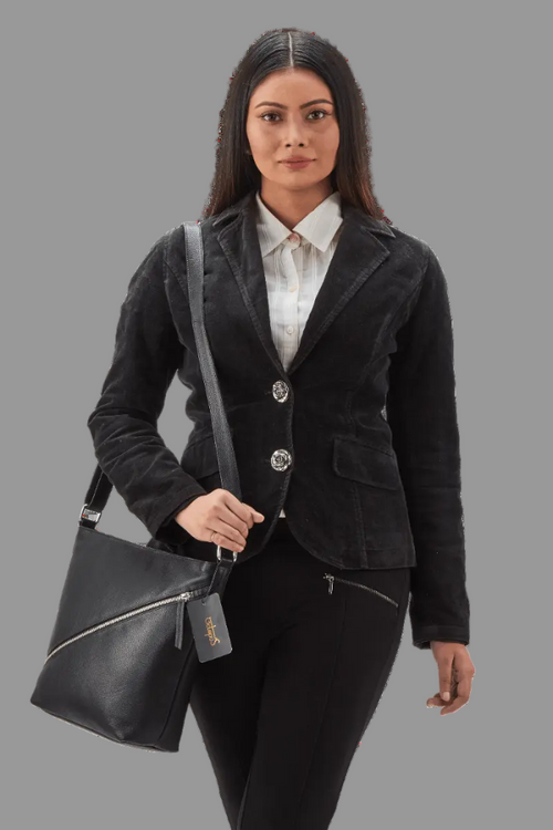 Style Fernandez (kun ét stk. på lager). Fantastisk skulder- og crossbodytaske i absolut kvalitetslæder med udvendige lynlåsrum på begge sider. Octopus Denmark