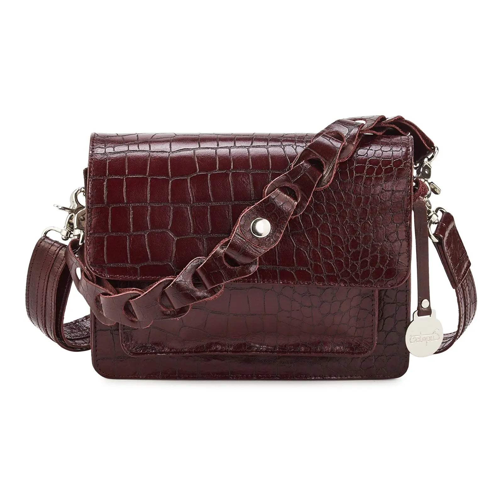 Style i bordeaux. crossbody skuldertaske/håndtaske/clutch