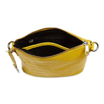 Style Limassol i en smuk gul. Skøn lille håndtaske / clutch med flot flettet håndrem Octopus Denmark