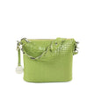 Style Limassol i en smuk limegrøn. Skøn lille håndtaske / clutch med flot flettet håndrem Octopus Denmark