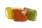 Style Limassol i en smuk orange. Skøn lille håndtaske/clutch med flot flettet håndrem (6711599005766)
