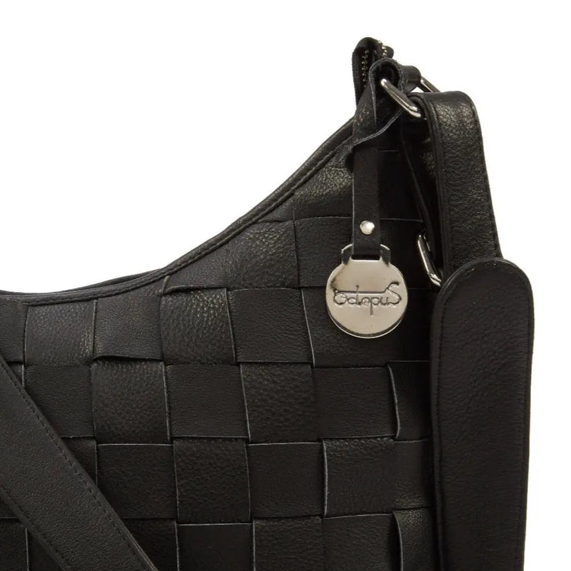 Style Moldova i sort. Eksklusiv håndflettet lædertaske til skulder & crossbody Octopus Denmark