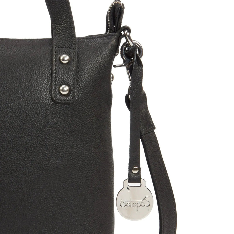 Style Monaco i sort. Smuk lædertaske til hånd, skulder & crossbody Octopus Denmark