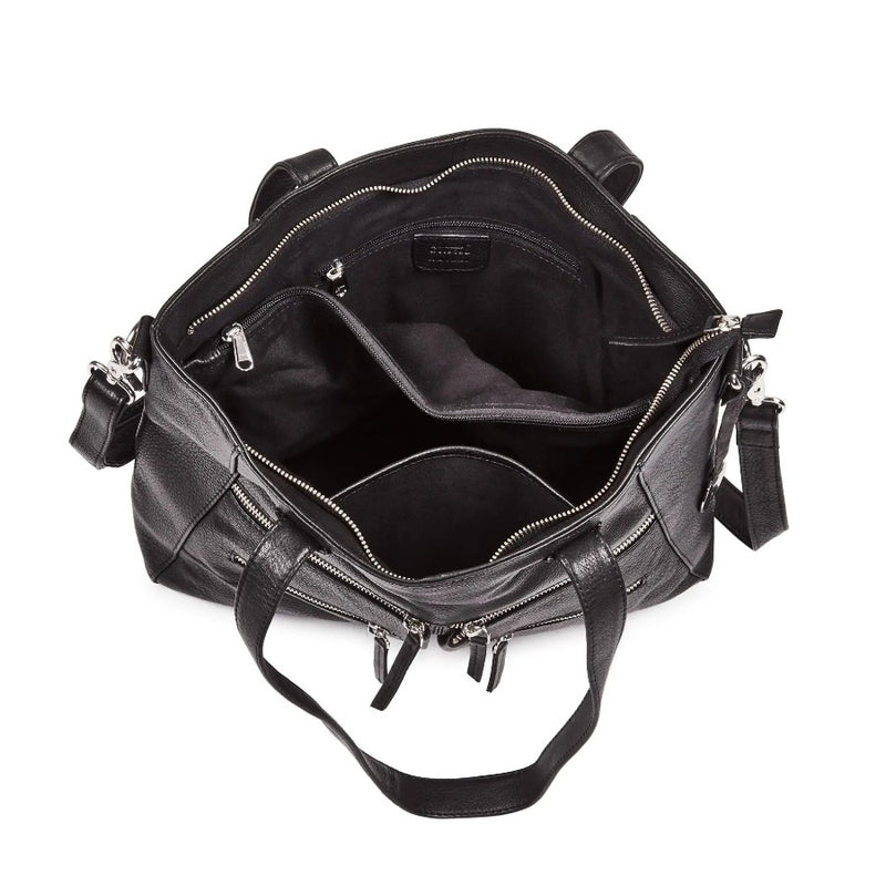 Style Nimbus i sort. Fantastisk smuk lædertaske i mellemstørrelse Octopus Denmark