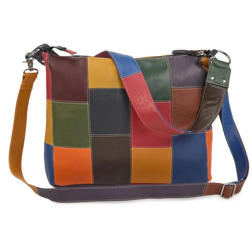  Style Olympia i smuk multifarve. Superfed og stor shopper til skulder og crossbody