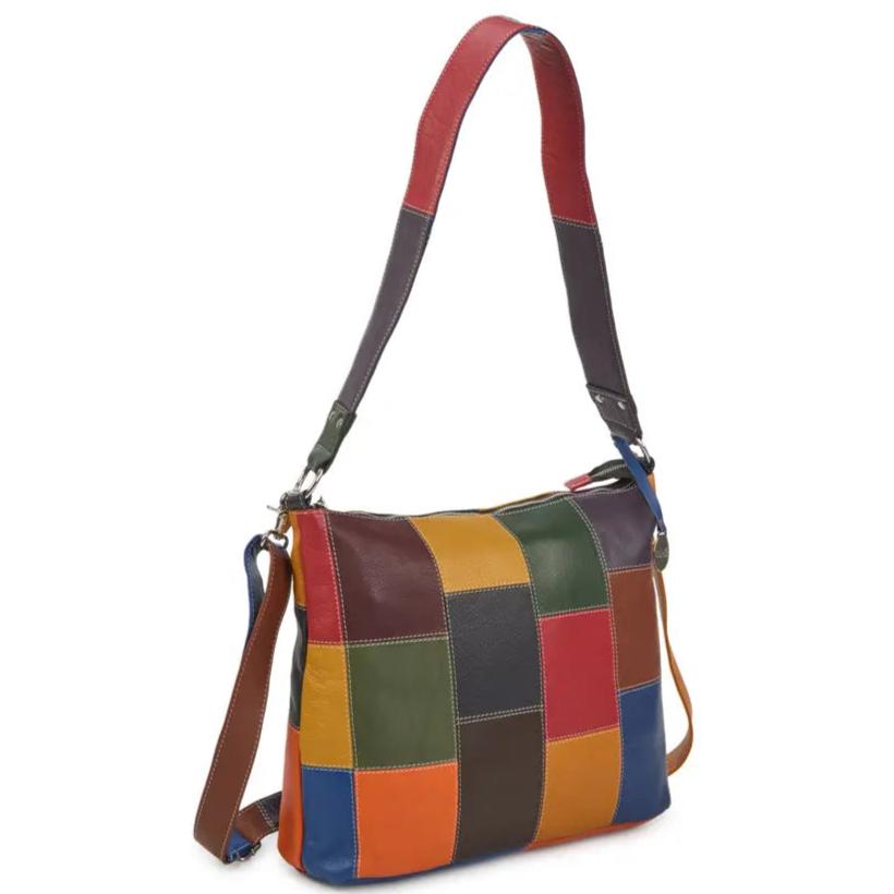  Style Olympia i smuk multifarve. Superfed og stor shopper til skulder og crossbody