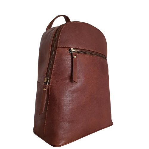 Style Palmas i mørke/chokoladebrun. Suveræn, klassisk unisex rygsæk i flot kvalitetslæder med vintagefinish Octopus Denmark