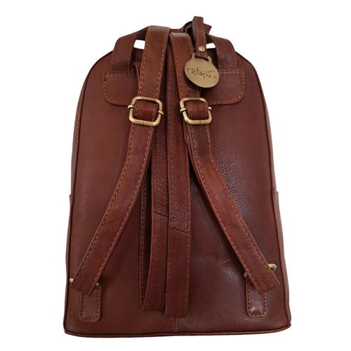Style Palmas i mørke/chokoladebrun. Suveræn, klassisk unisex rygsæk i flot kvalitetslæder med vintagefinish Octopus Denmark